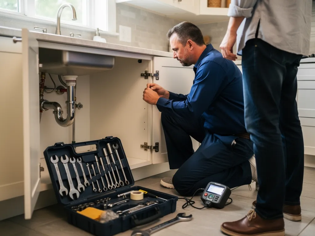 Cost breakdown chart for common plumbing repair services